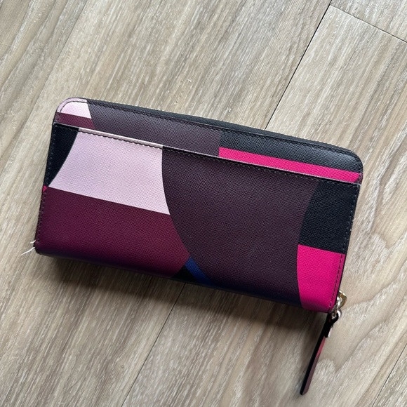 Kate Spade Burgundy Handbag and Multicolor Wallet Set - Picture 7 of 9